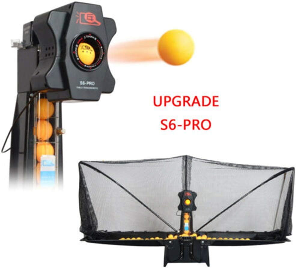Hot 50W Table Tennis Robot Automatic Ping-Pong Ball Machine Practice Recycle Net S6-PRO 50W