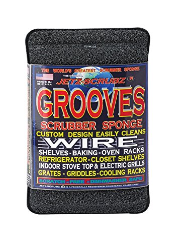 Jetz-Scrubz Grooves Scrubber Sponge, 5.75