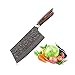 EKUER 7-Inch Chinese Chef's Meat Chopper Cleaver Butcher Vegetable Knife for Home Kitchen or Restaurant,German High Carbon Stainless Steel
