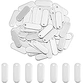UNICRAFTALE 60pcs 24mm 304 Stainless Steel Rectangular Engraving Blanks Charms for Craft Tags, Jewelry Making, Dog Cat Decoration, Keychain