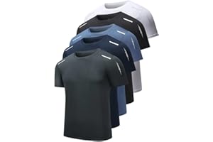 Quick Dry Ice Silk Athletic T-Shirts for Men, Athletic Short Sleeve Moisture Wicking Tee for Running,Training （1 Piece）
