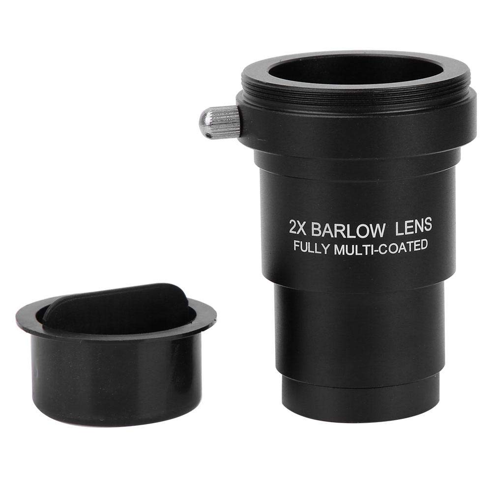 VBESTLIFE 1.25 inch 2x Barlow Lens, Barlow Lens with M42x0.75 Thread Interface for 1.25" Astronomical Telescope Eyepieces