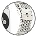 Apple Watch Band Leather iWatch Strap 38mm,Sport Leisure Style iWatch Band Lattice Apple Watch Band,3 Colors for Apple Watch Series 3 2 1 + Connector Metal Classic Buckle (White, 38mm)