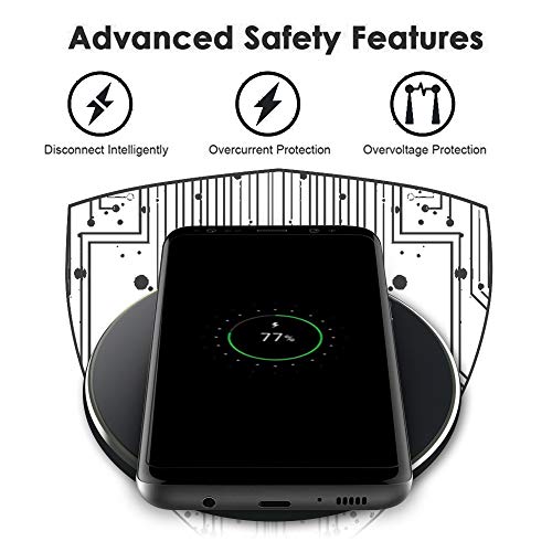 GLOUE Wireless Charger, 10W Qi Wireless Charging Compatible with iPhone 11/11Pro/11Pro Max/Xs Max/XS - //coolthings.us