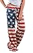 Angashion Women's High Waist Gym Suits Casual Floral Print Drawstring Wide Leg Pants Trousers