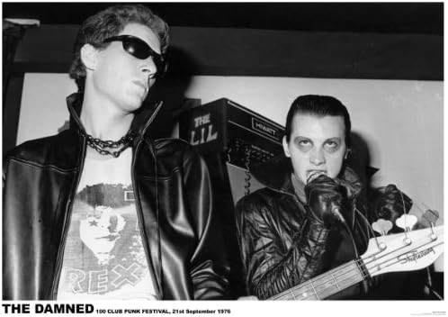 DAMNED 100 CLUB LONDON PUNK FESTIVAL 1976 33 X 23 INCHES POSTER