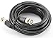 Cablesonline 25 Ft. RG58 Coaxial Cable w/BNC Male Connectors, Black (R-1025)