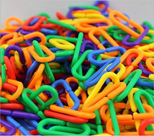Purple Star 100 Plastic C-clips Hooks Chain C-links Sugar Glider Rat Parrot Bird Toy Parts