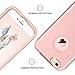 YINLAI iPhone 6 Case, iPhone 6S Case Shockproof 3 in 1 Hybrid Heavy Duty Hard PC Cover Soft Silicone Rubber Bumper Full Body Protective Phone Cases for Girls Women 4.7 inch iPhone 6/6S Rose Gold/Pink