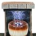 Sunnydaze Meditation Tabletop Fountain with LED Lights, Small Desktop Water Feature, Home or Office, 10 Inch