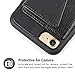 ZVEdeng for iPhone SE 2022 Wallet Case, iPhone 8 Card Holder Case, iPhone 7 Case with Credit Card Holder Slot Leather Wallet Phone Case Magnetic Flip Case for iPhone SE 2022/2020/8/7 4.7 INCH-Black