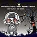 [Updated Version] Skull Wireless Speaker, TOPROAD LED Wireless Super Bass Stereo Sound Cool Skull artwork speaker with Wonderful Eyes Light for Home Party/Office/Business/Bedroom/Outdoor (Gray)