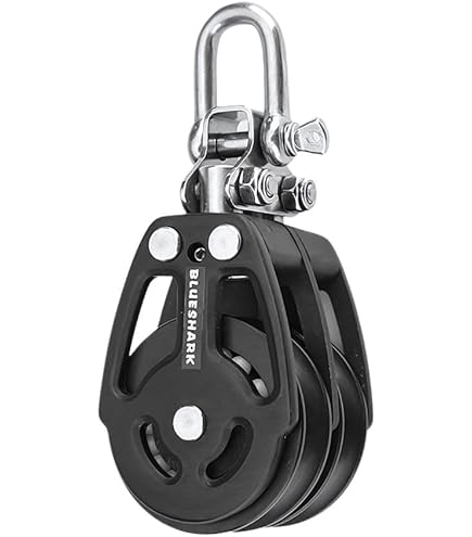 2 Pieces M50 Lifting Double Pulley Block Crane 304 Stainless Steel - View #5