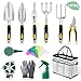 YISSVIC Garden Tools Set 12 Piece Heavy Duty Gardenin Kit Cast Aluminum with Soft Rubberized Non-Slip Handle, Durable Storage Tote Bag and Pruning Shears, Gardening Supplies Gifts for Men Womenthumb 1