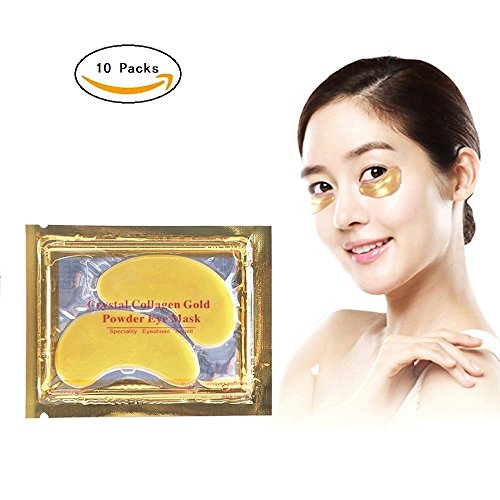 LKE Eye Gel Pads for Dark Circles, Puffiness and Wrinkles(10 packs/10 pairs)The Most Effective Anti-Aging Eye Care Gel Masks for Under and Around Eyes