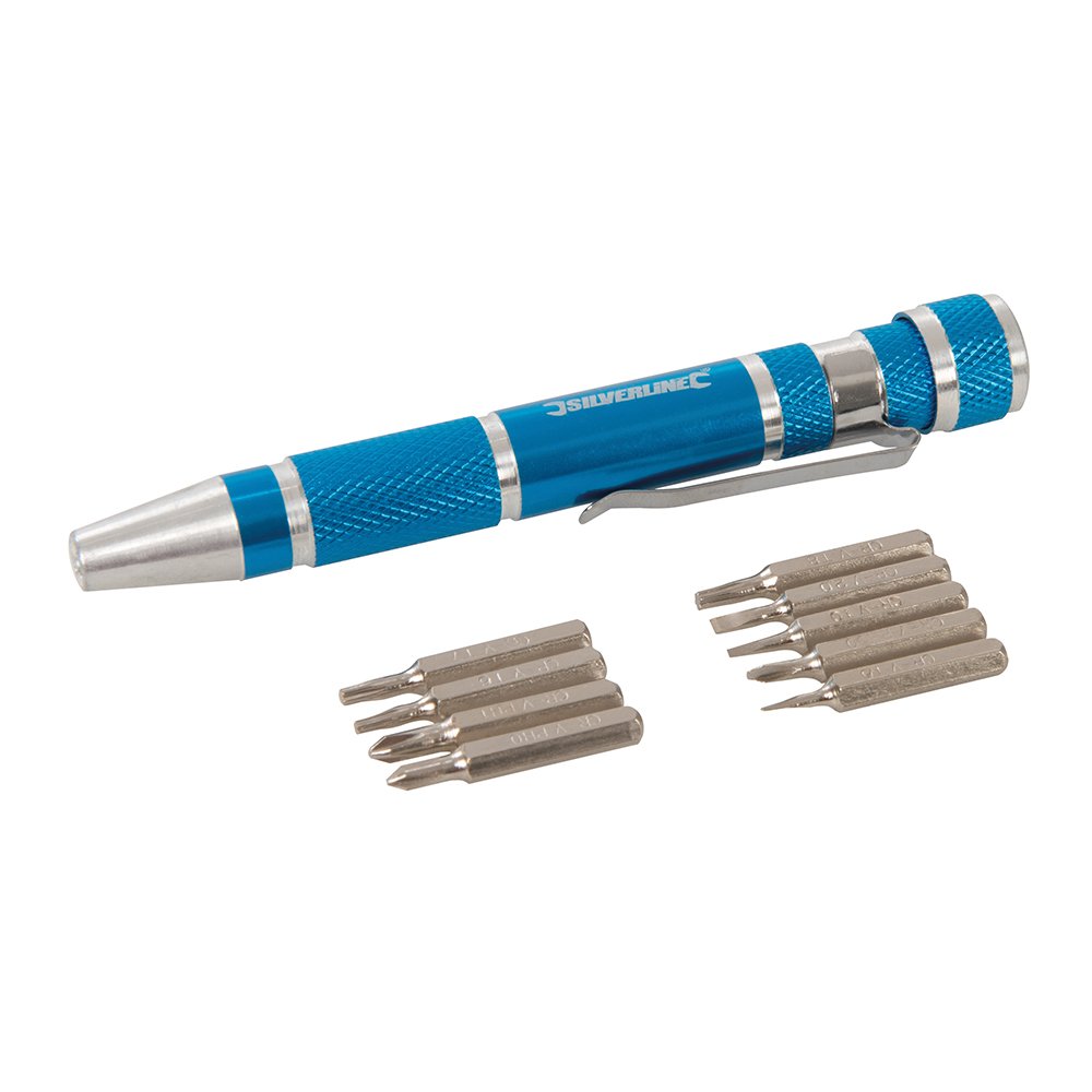 Silverline 633922 Precision Screwdriver Set 9pce 110 mm