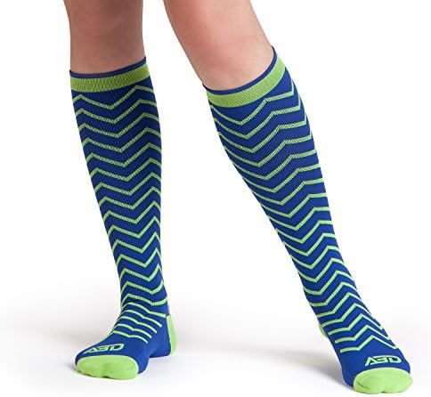 Premium Women's Compression Socks in a Fun Chevron Print. 15-20 mmHg ON SALE NOW!