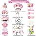 179 Pcs Pink Baby Shark Party Supplies Set & Tableware Kit | Birthday Decorations Bunting, Disposable Paper Plates, Cups, Napkins, Straws, Plastic Table Cloth, & BONUS Baby Shark Balloons Baby Shark Tattoo Stickers