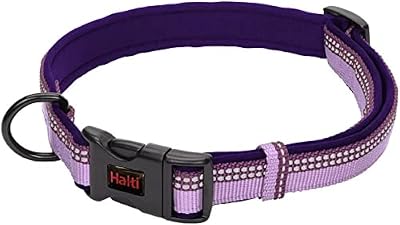 Halti Dog Collar Premium Comfy Nylon Neoprene Purple Size M