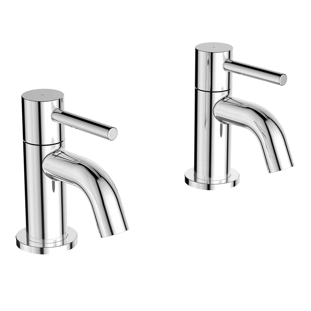 Ideal Standard Ceraline Bath Pillar Taps, BC187AA, Chrome