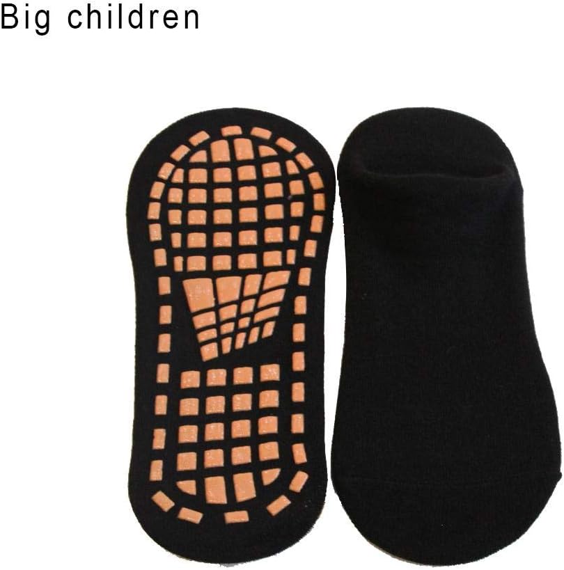 Ljourney Anti-slip Good Grip Trampoline Socks for Adults and Children, Anti Skid Good Grip Cotton Socks with Rubber Dots, Perfect for Pilates Yoga Fitness Dance