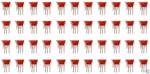 Dripping Blood Halloween Water Slide Nail Art Decals - Salon Quality!