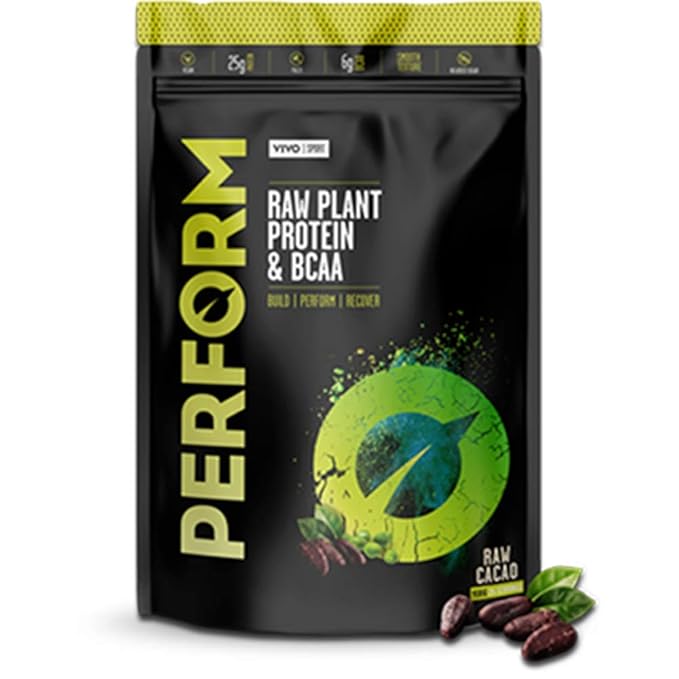 Vivo Perform Raw Plant Cacao Protein and BCAA Powder