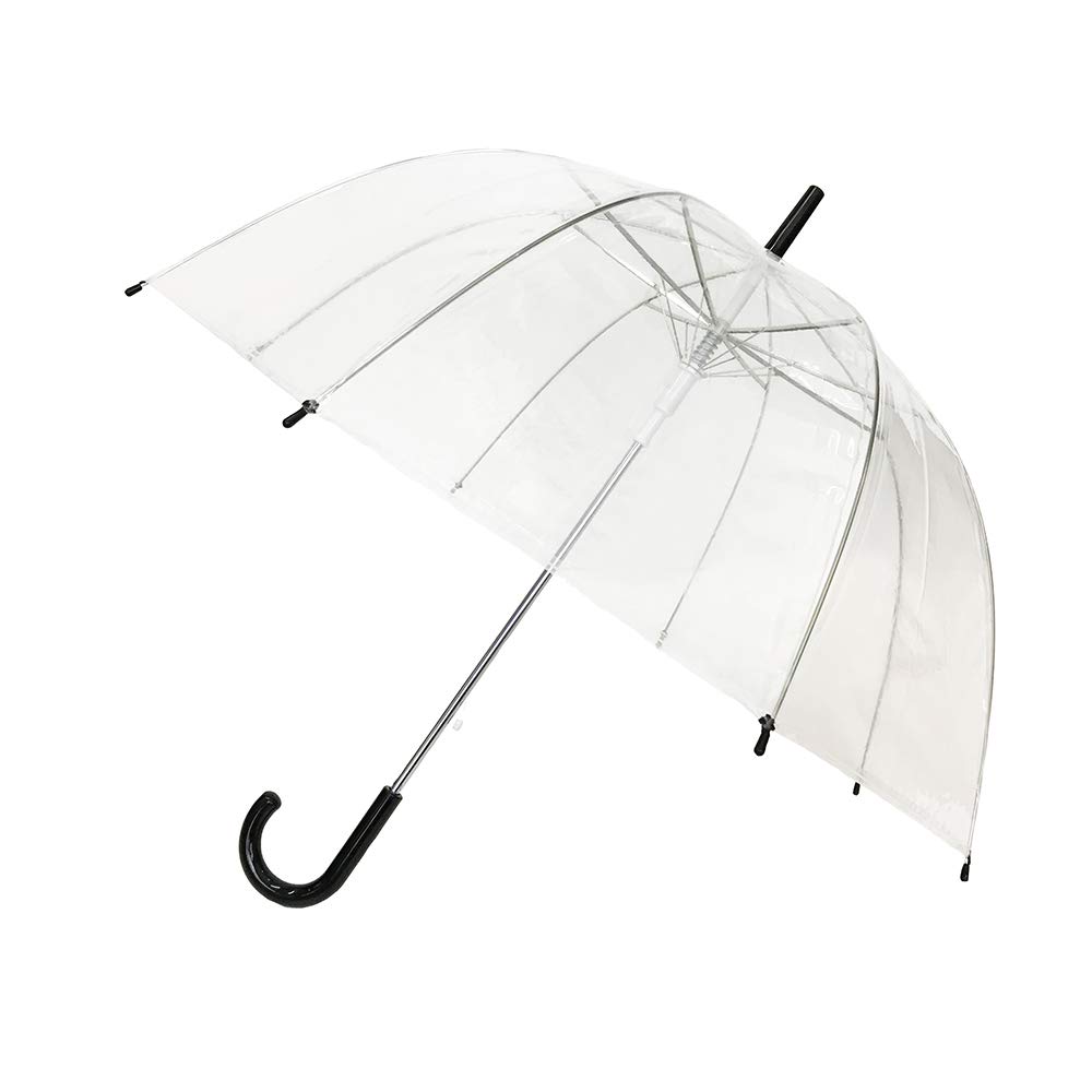 Susino I Love Rain Dome Stick Umbrella, 90 cm, Clear