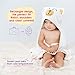 Hooded Baby Towel, Baby Hooded Bath Towel, Baby Hooded Animal Bath Towel - Large Hooded Baby Bath Towel by Bugie - Bamboo Fiber, Highly Absorbent, High Durability, Embroidered Bear Hood, Ultra Soft