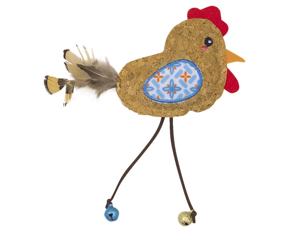 NOBBY 80256 Pájaro de corcho con catnip, 20 g