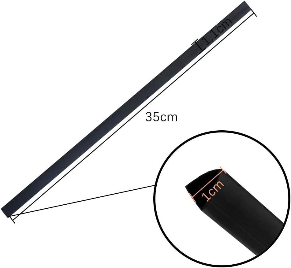 YG_Oline 48 Pcs Black Slide Grip Binding Bars, Spine Bars for School Office Report Covers File Holder, A4 Size, 40 Sheets Capacity, 12 Inch : Office Products