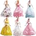 Rainbow Lot 6 P 6x Fashion Handmade Clothes Dresses Grows Outfit for Barbie Doll by Rainbow Toy