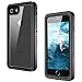 iPhone 7/8 Waterproof Case GOCOOL Built-in Screen Protector Full Sealed, Clear Sound, Shockproof Drop Proof Dirtproof (Black)