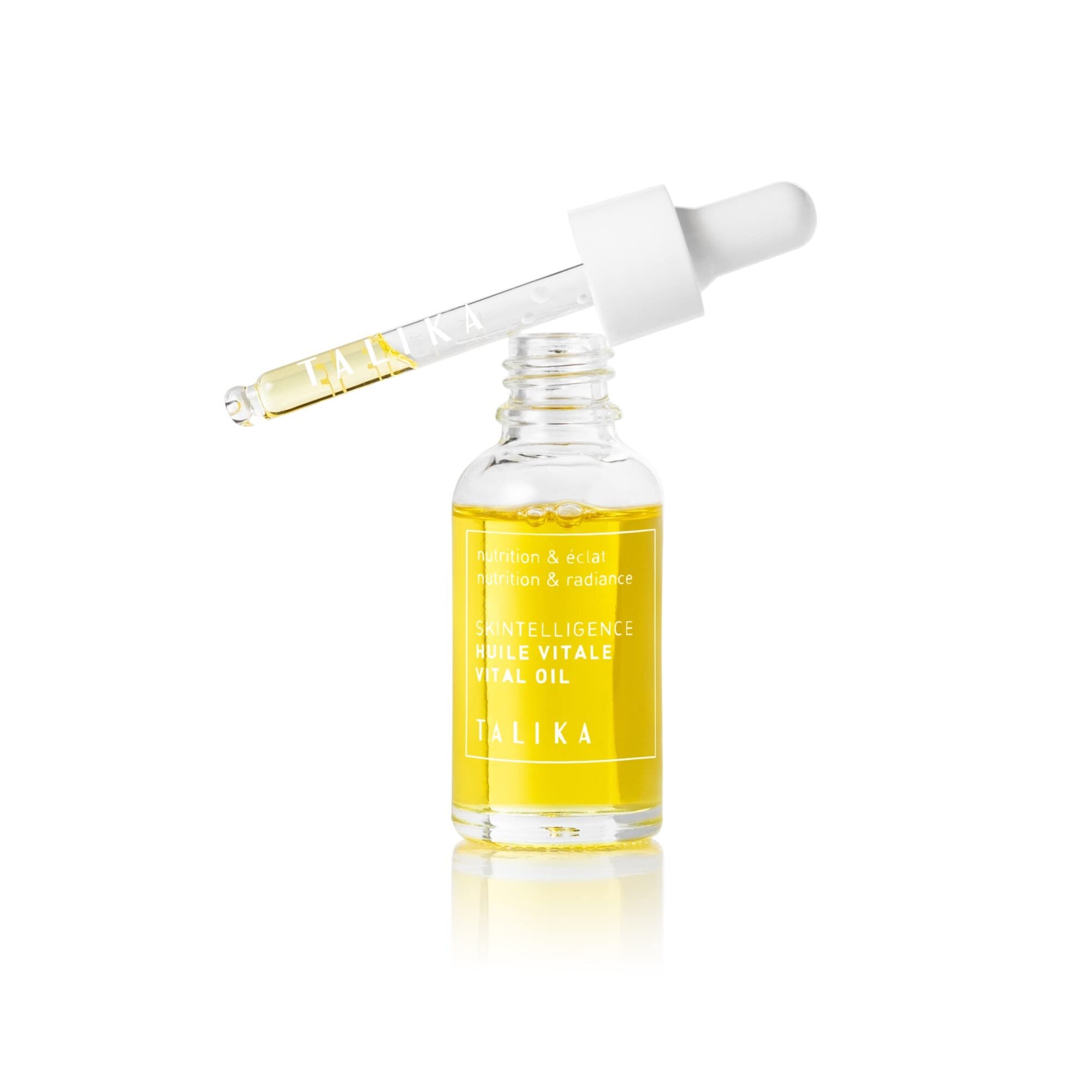 Talika Skintelligence Vital Oil - Moisturising and Hydrating Face Oil - Calming, Soothing and Nourishing Ingredients with Vitamin E, Olive, Avocado, and Almond Oils