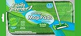 Swiffer Sweeper Compatible, Microfiber Mop Pads by Easily Greener, Reusable Refills for Wet & Dry Use, 2 Count