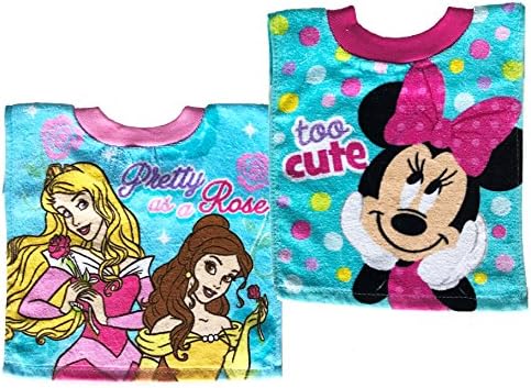 Disney Minnie Baby Bibs- 2 Piece Pack (Blue Princess)