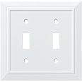 Franklin Brass W35244-PW-C Classic Architecture Double Switch Wall Plate/Switch Plate/Cover, White