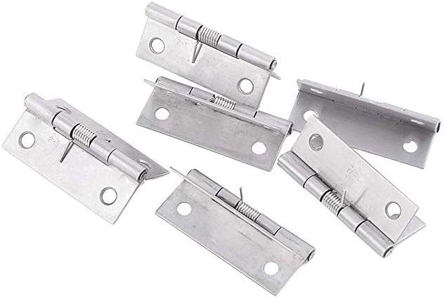 Saim Spring Hinge Self Closing Hinge 2 Length Door Hinges Pack Of 6 Amazon Com