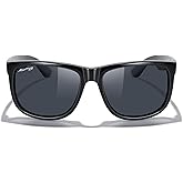 MERRY'S Men's Rectangular Polarized Sunglasses UV400 Protection for Driving Fishing Hiking Golf Outdoor Sport Glasses S8165