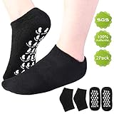 ANLAN Moisturizing Gel Socks Feet SPA Care Ultimate Treatment Gel Heel Socks for Dry Cracked Rough Heel Skin - 2 Pair