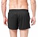 Baleaf Men's Workout Running Mesh Pocket Shorts Black Size L