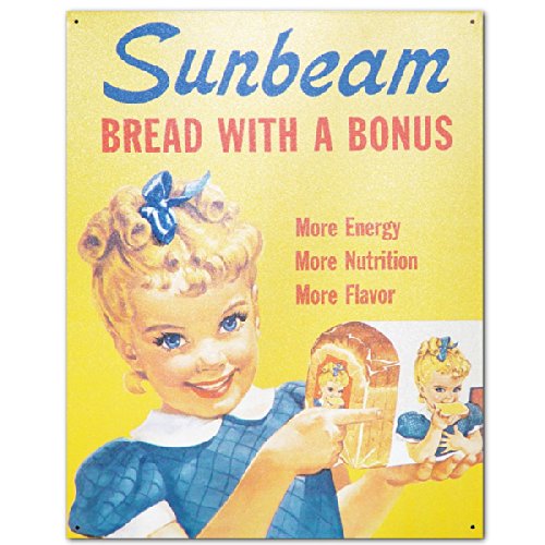 Sunbeam Bread Little Miss Sunbeam Retro Vintage Tin Sign 9 511RrCosIJL