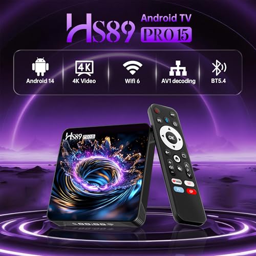 Android TV Box,2026 Android 14.0 Box RK3539 Quad-Core 64bit Cortex-A55 Mali-G310 GPU with 2GB RAM 16GB ROM,Smart TV Box Supports 4K 2.4G/5G dual-band WIFI BT5.4 HD2.1 Ethernet 10/100M USB2.0/3.0