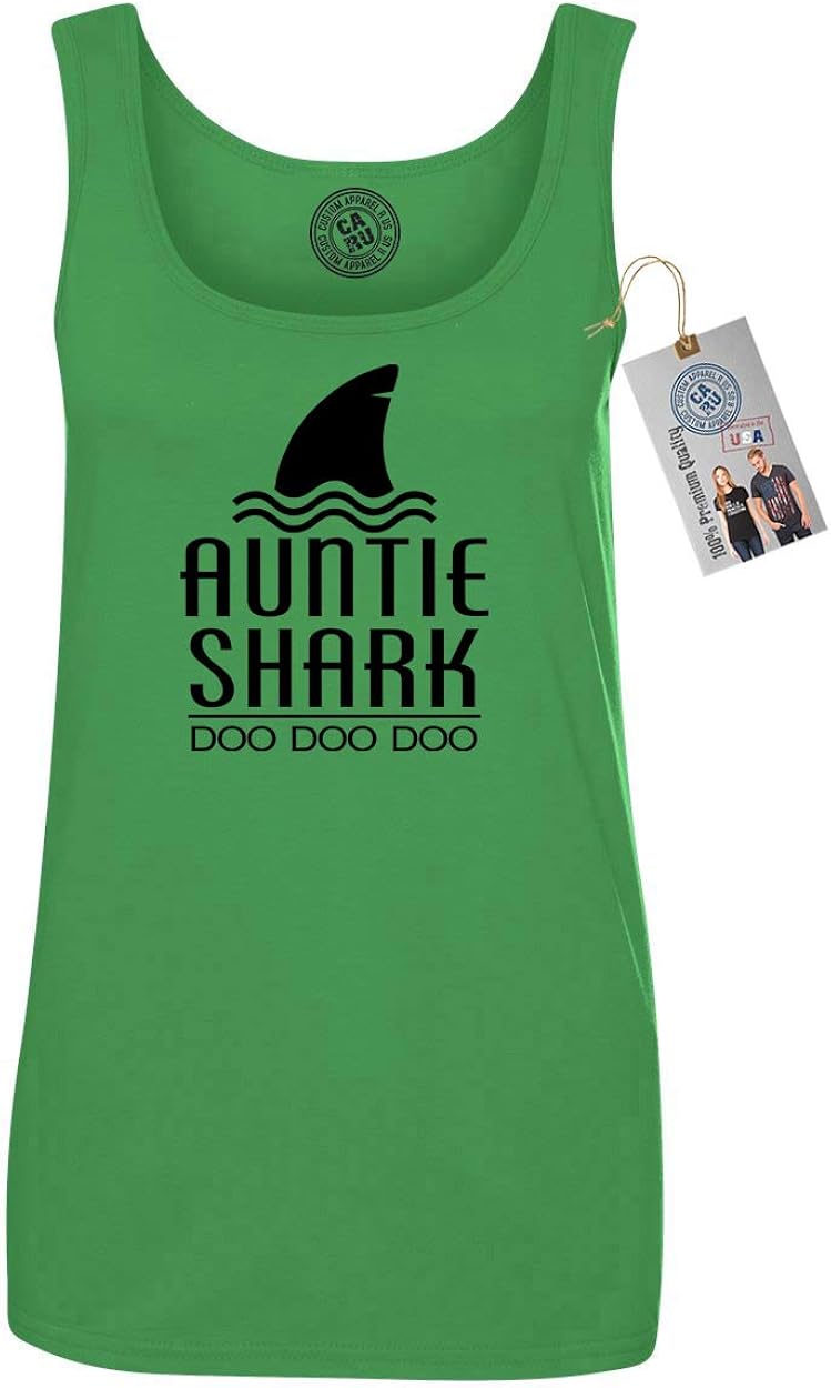 Auntie Shark Doo Doo Womens Tank