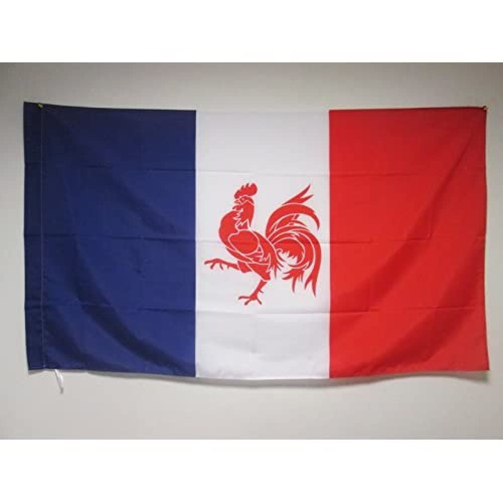 AZ FLAG - Walloon French Movement Flag - 2x3 Ft - Rattachism movement Banner with Sleeve - 100% Polyester - Fade Resistant - Vivid Colors - 2' x 3' Feet - 90x60 Cm