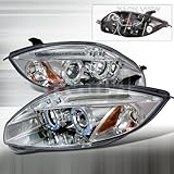 Spec-D Tuning Mitsubishi Eclipse 2006 2007 2008 LED Halo Projector Headlights - Chrome
