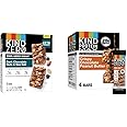KIND ZERO Added Sugar Bars, Keto Friendly Snacks, Dark Chocolate Nuts and Sea Salt, 5 Count + KIND Protein MAX Crispy Chocolate Peanut Butter Snack Bars, 20g of Protein, Gluten Free, 4 Count