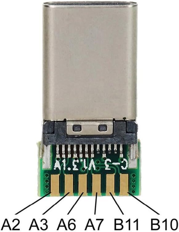 100pcs/bag DIY 24pin USB 3.1 Type C USB-C Male Plug Connector SMT Type with PC Board