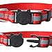 Cat Breakaway Collars Set 12 PCS with Bell Reflective Strap & Safety Buckle, Adjustable 8-12