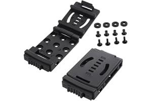 TorSor 2 Pack Knife Belt Clip Sheath Lock Grip Clamp with Mount Screws Locking System Bracket Attachemnt Holder for Kydex Knives Sheaths Blades Holster Mag Pouches Tactical EDC Tool Camping